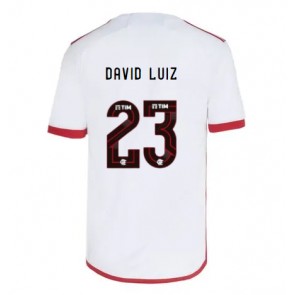 Billiga Flamengo David Luiz #23 Bortatröja 2024-25 Kortärmad